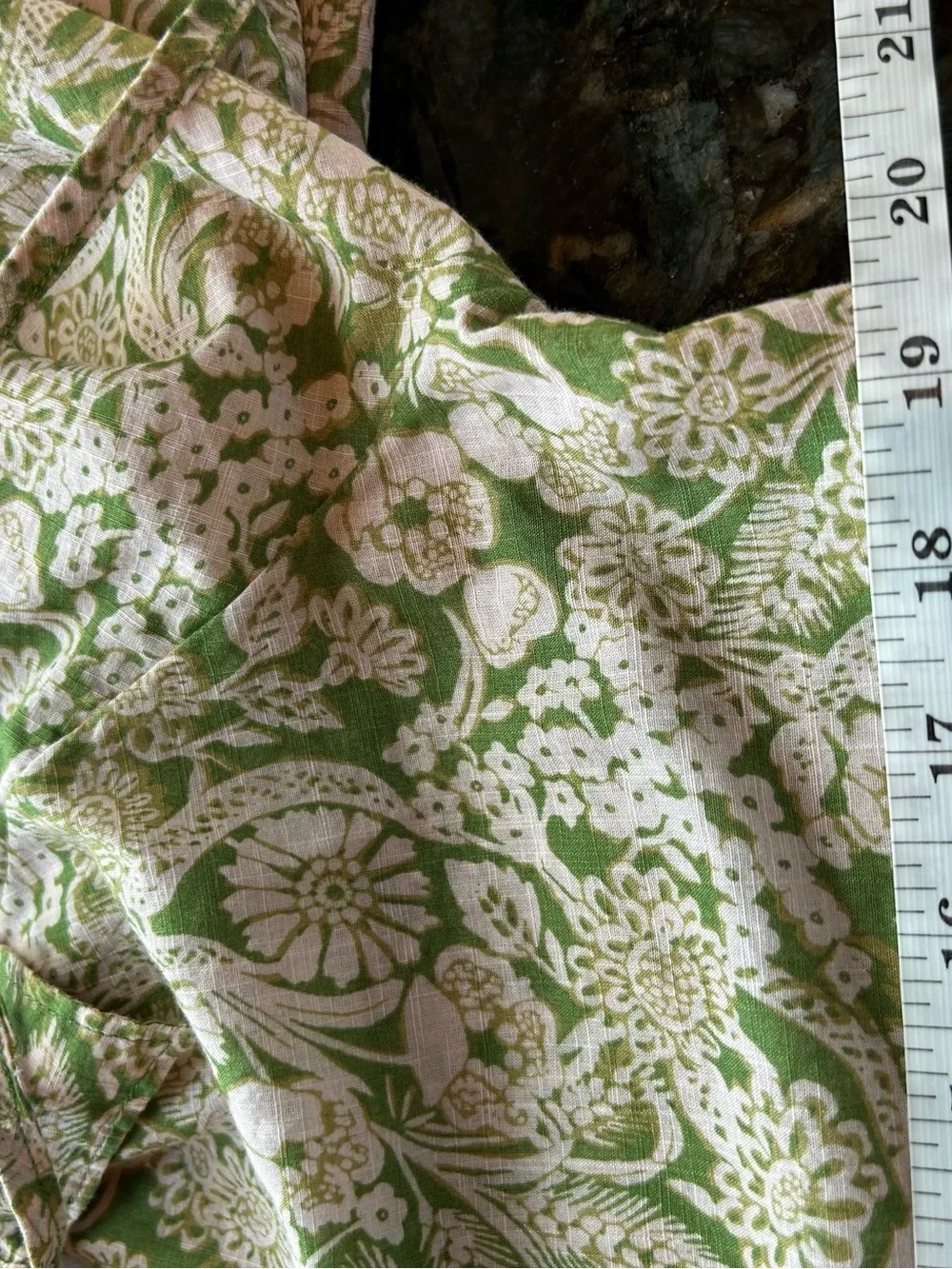 Anthropologie Floral Ruffles Puff Sleeve 100% Cotton Blouse. Romantic. Boho. SZM